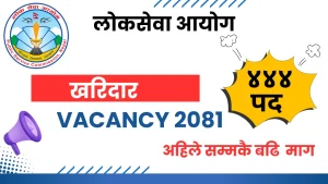 Kharidar vacancy 2081