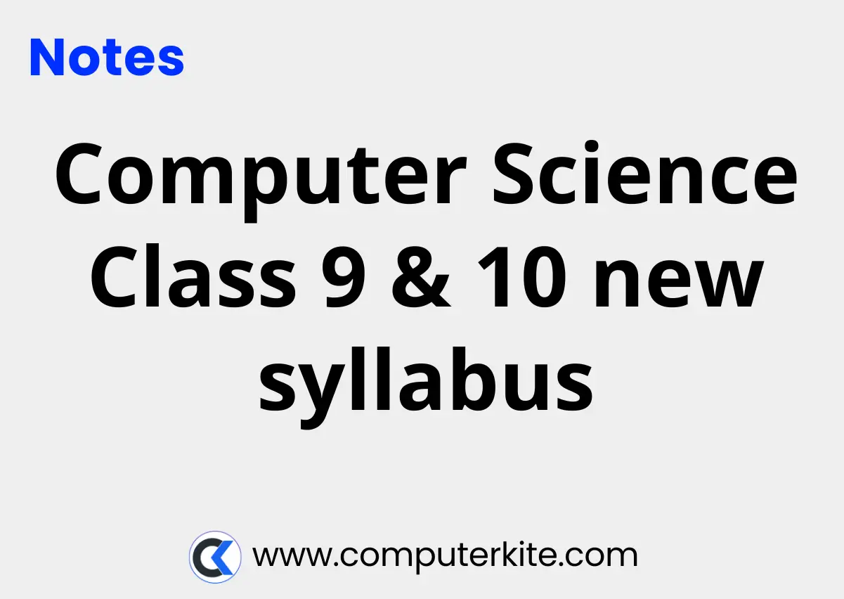 9,10 CS syllabus