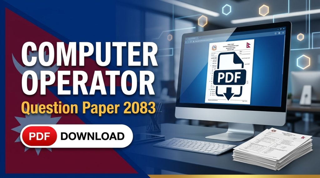 Computer Operator Question Paper 2083